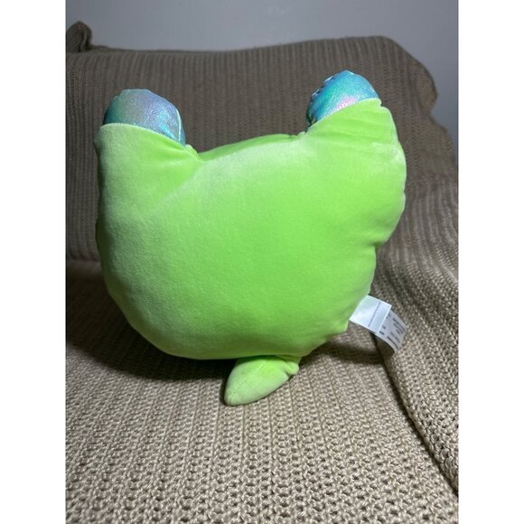 Green Dragon Plush Toy By Animal Adventure 2022 Soft Metallic Wings & Hooves - Picture 7 of 8